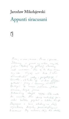 Okładka książki Appunti Siracusani