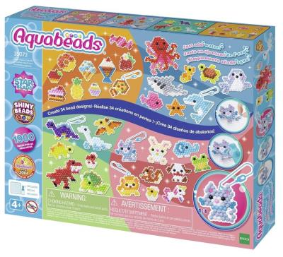 Aquabeads Koraliki Cztery światy. Wydawca: Epoch. SmakLiter.pl Opakowanie Aquabeads Koraliki Cztery światy