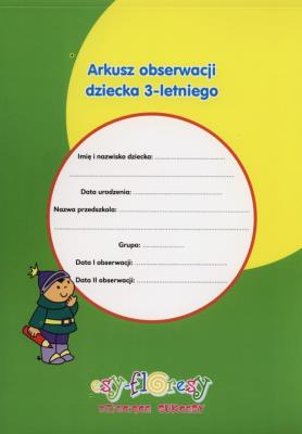 Okładka książki Arkusz obserwacji dziecka 3-letniego