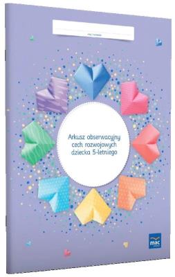 Okładka książki Arkusz obserwacyjny cech rozwojowych dziecka 5 l.