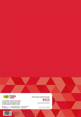 Opakowanie Arkusze piankowe A3 5szt czerwony HAPPY COLOR