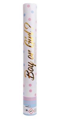 Opakowanie Armatka konfetti Gender Reveal Girl papier okrągły