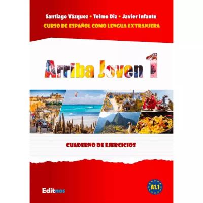 Okładka książki Arriba Joven 1 ćwiczenia do nauki hiszpańskiego A1.1