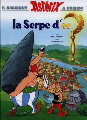 Asterix La serpe d'or. Autor: Albert Uderzo. SmakLiter.pl Okładka książki Asterix La serpe d'or