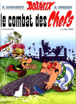 Asterix Le combat des Chefs. Autor: René Goscinny. SmakLiter.pl Okładka książki Asterix Le combat des Chefs