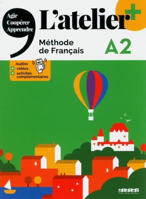 Okładka książki Atelier plus A2 podręcznik + didierfle.app