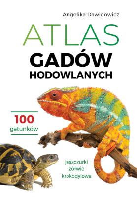 Okładka książki Atlas gadów hodowlanych. 100 gatunków. Jaszczurki, żółwie, krokodylowe
