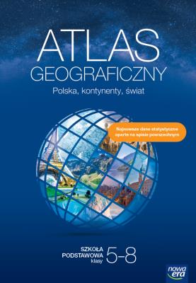 Atlas geograficzny SP Polska, kontynenty...w.2023. Autor: Opracowanie zbiorowe. SmakLiter.pl Okładka książki Atlas geograficzny SP Polska, kontynenty...w.2023