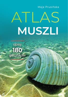 Atlas muszli. Autor: Maja Prusińska. SmakLiter.pl Okładka książki Atlas muszli