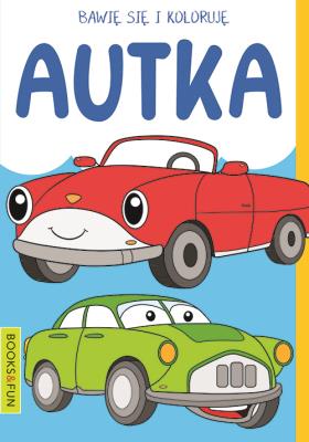 Autka. Bawię się i koloruję. Autor: Opracowanie zbiorowe. SmakLiter.pl Okładka książki Autka. Bawię się i koloruję