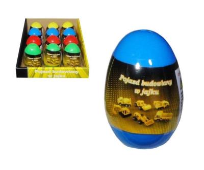 Opakowanie Autko budowlane w jajku