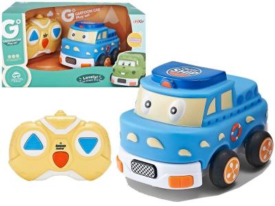 Opakowanie Autko gumowe zdalnie sterowane niebieskie