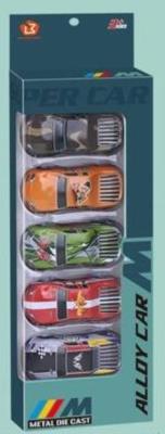 Opakowanie Autko metalowe Pull Back 5szt