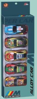 Opakowanie Autko metalowe Pull Back 5szt