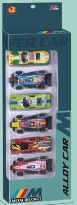 Opakowanie Autko metalowe Pull Back 6szt