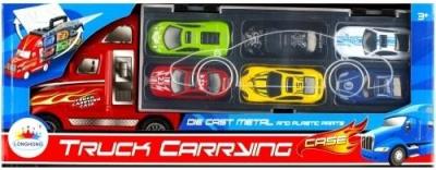 Opakowanie Auto ciężarowe metalowe z akcesoriami kontener