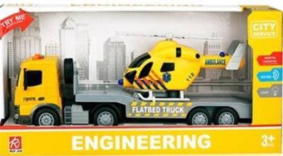 Opakowanie Auto ciężarówka z helikopterem