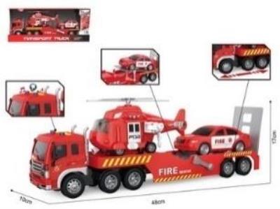 Opakowanie Auto laweta wojskowa + pojazdy 2szt światło dźwięk