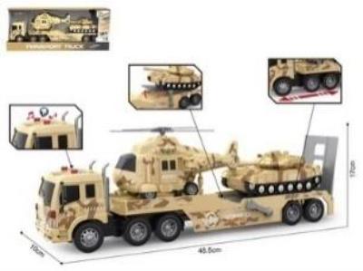 Auto laweta wojskowa + pojazdy 2szt światło dźwięk. Wydawca: Czapska. SmakLiter.pl Opakowanie Auto laweta wojskowa + pojazdy 2szt światło dźwięk