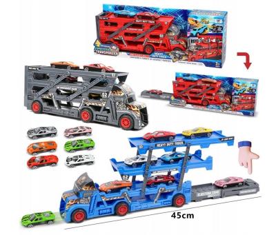 Opakowanie Auto laweta z 6 samochodami mix