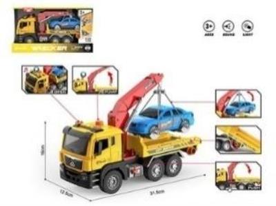 Auto laweta z dźwigiem 1:10 światło dźwięk. Wydawca: Czapska. SmakLiter.pl Opakowanie Auto laweta z dźwigiem 1:10 światło dźwięk
