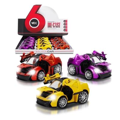 Opakowanie Auto metalowe z dźwiękiem i światłem MIX