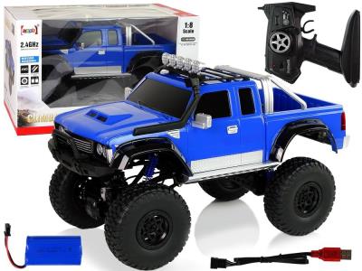 Opakowanie Auto Off- Road R/C 2.4G Climbing Car 1:8 niebieski
