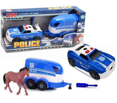 Opakowanie Auto policja z przyczepą rozkręcane