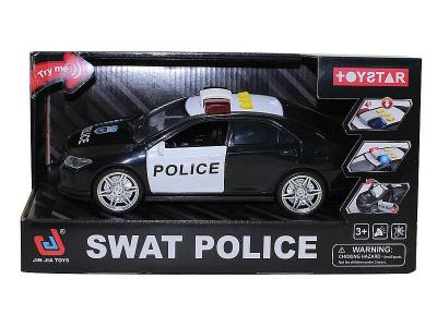 Opakowanie Auto policyjne otwierane światło i dźwięk 1:14