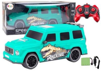 Opakowanie Auto R/C z dinozaurem 1:10 zielone