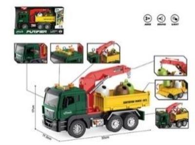 Auto śmieciarka kontener z dźwigiem 1:10 św/dż. Wydawca: Czapska. SmakLiter.pl Opakowanie Auto śmieciarka kontener z dźwigiem 1:10 św/dż