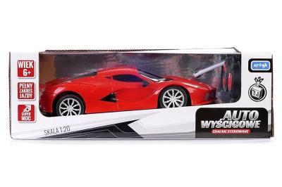 Opakowanie Auto wyścigowe zdalnie sterowane czerwone