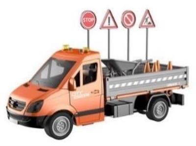 Opakowanie Auto z znakami drogowymi