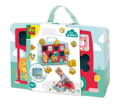 Opakowanie Autobus walizka - sortownik kształtów