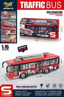 Opakowanie Autobus ze światłem i dźwiękiem 1:16