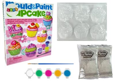 Opakowanie Babeczki gipsowe do malowania DIY z magnesem