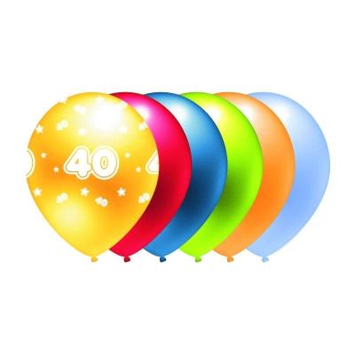Opakowanie Balon 40 mix kolorów metalik 5szt