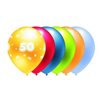 Opakowanie Balon 50 mix kolorów metalik 5szt