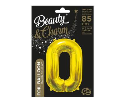 Opakowanie Balon foliowy B&C 0 złoty 85cm