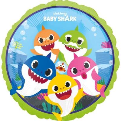 Opakowanie Balon foliowy Baby Shark standard 43cm