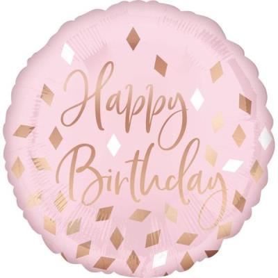 Opakowanie Balon foliowy Blush Birthday standard 43cm