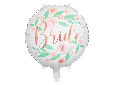 Opakowanie Balon foliowy Bride kwiaty 45cm biały