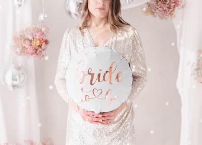 Opakowanie Balon foliowy Bride to be biały 45cm