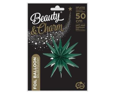 Opakowanie Balon foliowy Gwiazda 3D złota 50x46cm