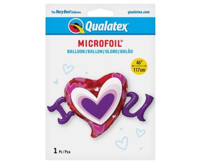 Opakowanie Balon foliowy I heart U 116cm