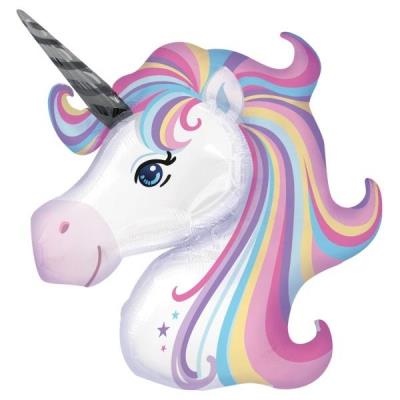 Opakowanie Balon foliowy Jednorożec pastelowy 74x76cm