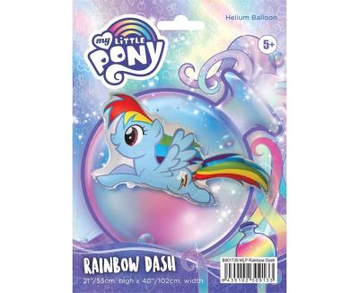 Opakowanie Balon foliowy Kucyki, Rainbow Dash FX 61cm