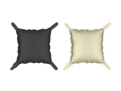 Opakowanie Balon foliowy Kwadrat czarno-beżowy 35x35cm 4szt