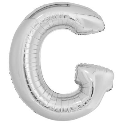 Opakowanie Balon foliowy litera G srebrna 74x86cm