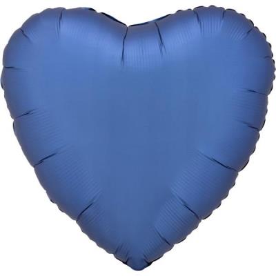Opakowanie Balon foliowy Lustre Azure niebieski serce 43cm